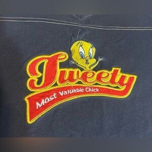 Tweety Bird Embroidered Looney Toons Graphic Shirt